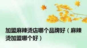 加盟麻辣烫店哪个品牌好（麻辣烫加盟哪个好）