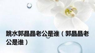 跳水郭晶晶老公是谁（郭晶晶老公是谁）