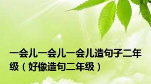 一会儿一会儿一会儿造句子二年级（好像造句二年级）