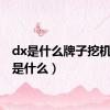 dx是什么牌子挖机（dx是什么）