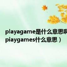 playagame是什么意思啊英语（piaygames什么意思）