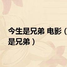 今生是兄弟 电影（今生是兄弟）