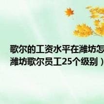 歌尔的工资水平在潍坊怎么样（潍坊歌尔员工25个级别）