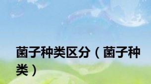 菌子种类区分（菌子种类）
