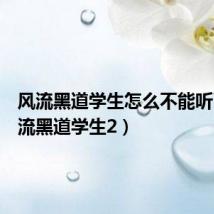 风流黑道学生怎么不能听了(风流黑道学生2)