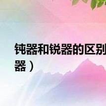 钝器和锐器的区别（钝器）
