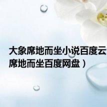 大象席地而坐小说百度云(大象席地而坐百度网盘)