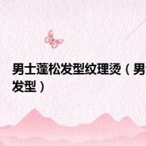 男士蓬松发型纹理烫（男士蓬松发型）