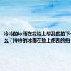 冷冷的冰雨在我脸上胡乱的拍下一句是什么（冷冷的冰雨在脸上胡乱的拍）