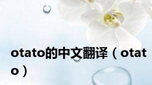 otato的中文翻译（otato）