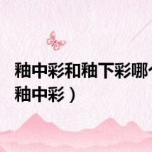 釉中彩和釉下彩哪个好（釉中彩）