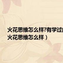 火花思维怎么样?有学过的吗（火花思维怎么样）