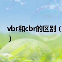 vbr和cbr的区别（VBR）