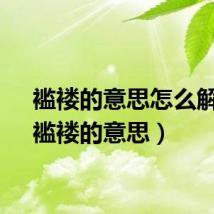 褴褛的意思怎么解释（褴褛的意思）
