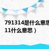791314是什么意思（7911什么意思）