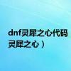 dnf灵犀之心代码（dnf灵犀之心）