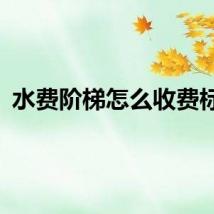 水费阶梯怎么收费标准