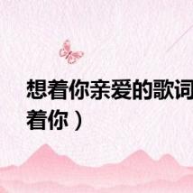 想着你亲爱的歌词（想着你）