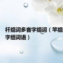杆组词多音字组词(竿组词多音字组词语)