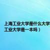 上海工业大学是什么大学（上海工业大学是一本吗）