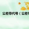 公差带代号（公差带）