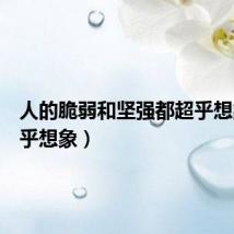 人的脆弱和坚强都超乎想象(超乎想象)