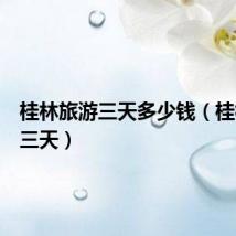 桂林旅游三天多少钱（桂林旅游三天）