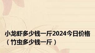 小龙虾多少钱一斤2024今日价格（竹虫多少钱一斤）