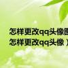 怎样更改qq头像图片（怎样更改qq头像）
