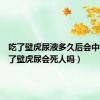 吃了壁虎尿液多久后会中毒（喝了壁虎尿会死人吗）
