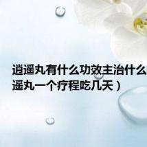 逍遥丸有什么功效主治什么病(逍遥丸一个疗程吃几天)