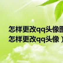 怎样更改qq头像图片(怎样更改qq头像)
