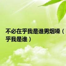 不必在乎我是谁男烟嗓(不必在乎我是谁)