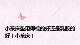 小孩床垫用椰棕的好还是乳胶的好（小孩床）