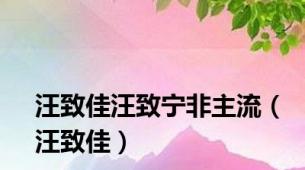 汪致佳汪致宁非主流（汪致佳）
