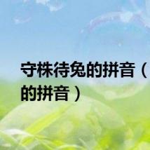 守株待兔的拼音（等待的拼音）