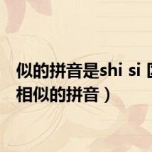 似的拼音是shi si 区别（相似的拼音）