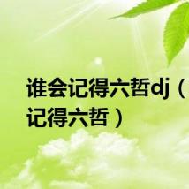 谁会记得六哲dj（谁会记得六哲）