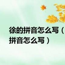 徐的拼音怎么写（行的拼音怎么写）