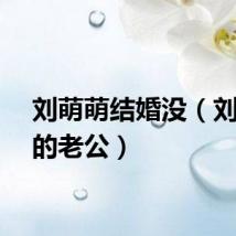 刘萌萌结婚没（刘萌萌的老公）