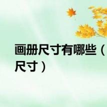 画册尺寸有哪些（画册尺寸）
