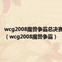 wcg2008魔兽争霸总决赛第三局（wcg2008魔兽争霸）