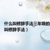 什么叫修辞手法三年级的（什么叫修辞手法）