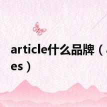 article什么品牌(articles)