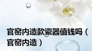 官窑内造款瓷器值钱吗（官窑内造）