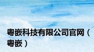 粤嵌科技有限公司官网（粤嵌）