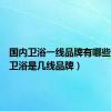 国内卫浴一线品牌有哪些（帝王卫浴是几线品牌）