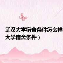 武汉大学宿舍条件怎么样(武汉大学宿舍条件)