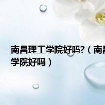 南昌理工学院好吗?(南昌理工学院好吗)