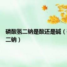 磷酸氢二钠是酸还是碱（磷酸氢二钠）